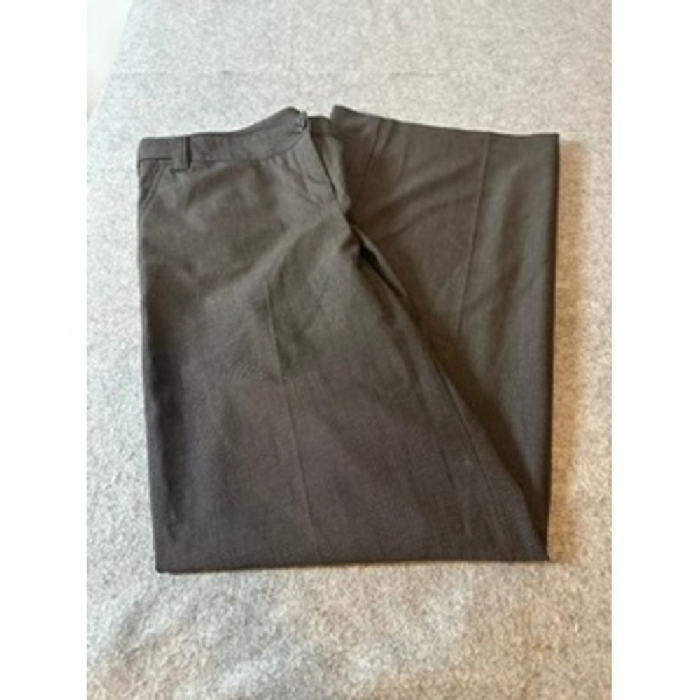 The Limited Drew Fit Wide Leg Dress Pants Charcoal Gray Size 8 Career Corporate